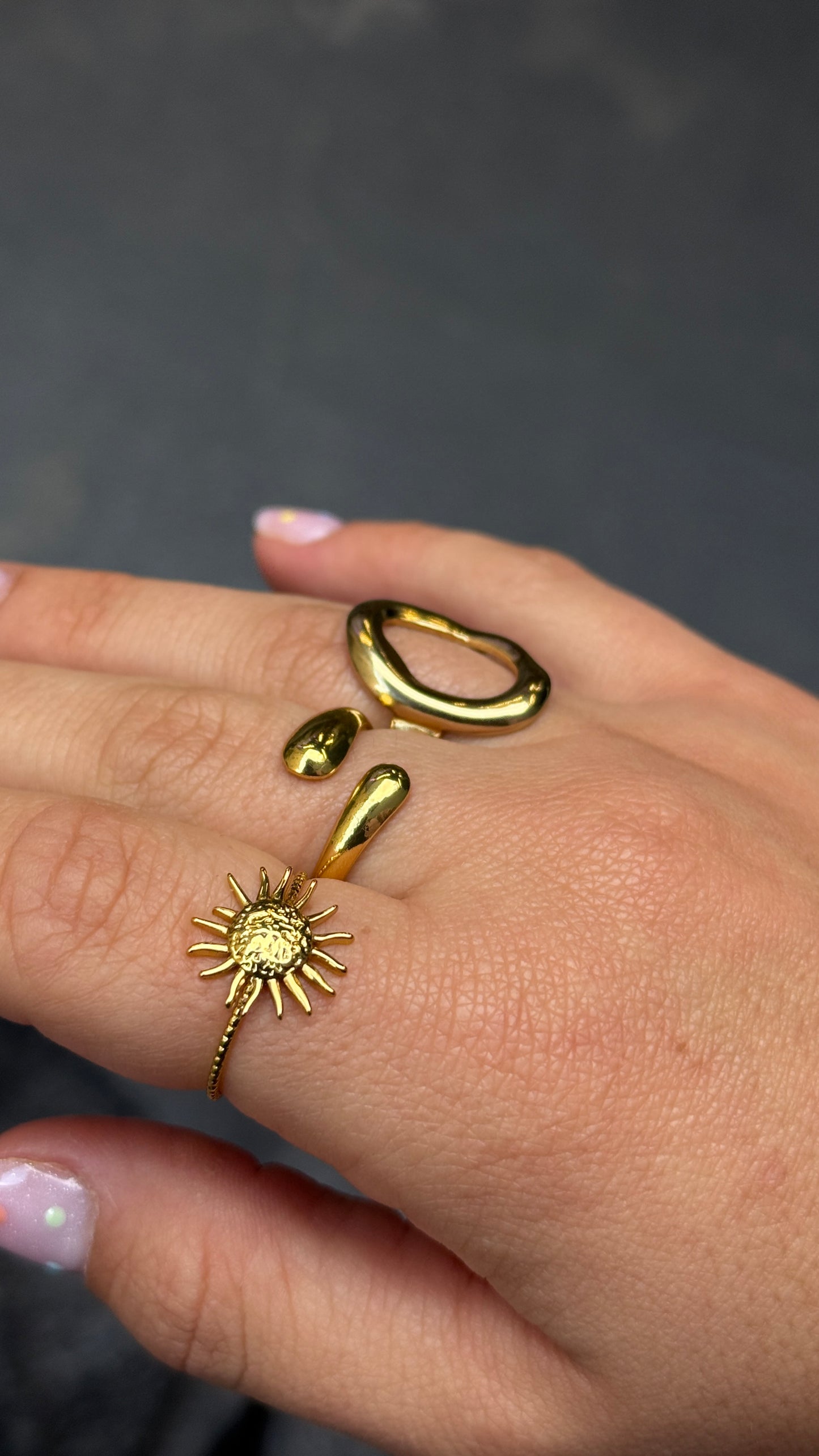 Anello mini sole